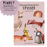 Spülmaschinenfeste Sticker dicke Freunde - Pocket Edition