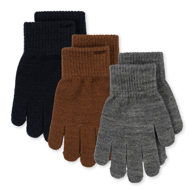 3er Pack Fingerhandschuhe Filla Midnight