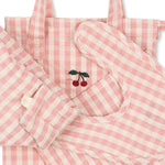 Puppenpflegeset Doll Nursery Set Powder Pink Check