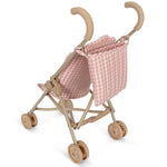 Puppenkinderwagen Doll Stroller Powder Pink Check