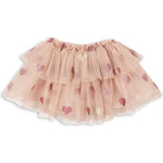 Rock Tullie Skirt Heart Rose Glitter