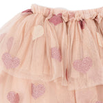 Rock Tullie Skirt Heart Rose Glitter