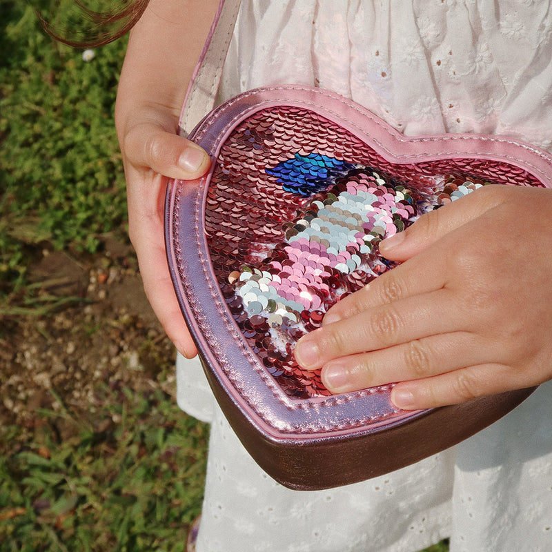 Kindertasche Tut Hear Sequin Bag Rose