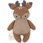 Babyrassel / Kuscheltier Mini Toy Deer Brown