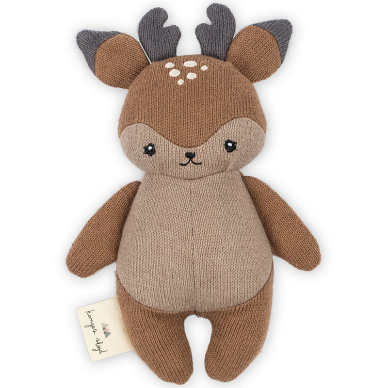 Babyrassel / Kuscheltier Mini Toy Deer Brown