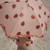 Regenschrim Frill Umbrella Strawberry Glitter