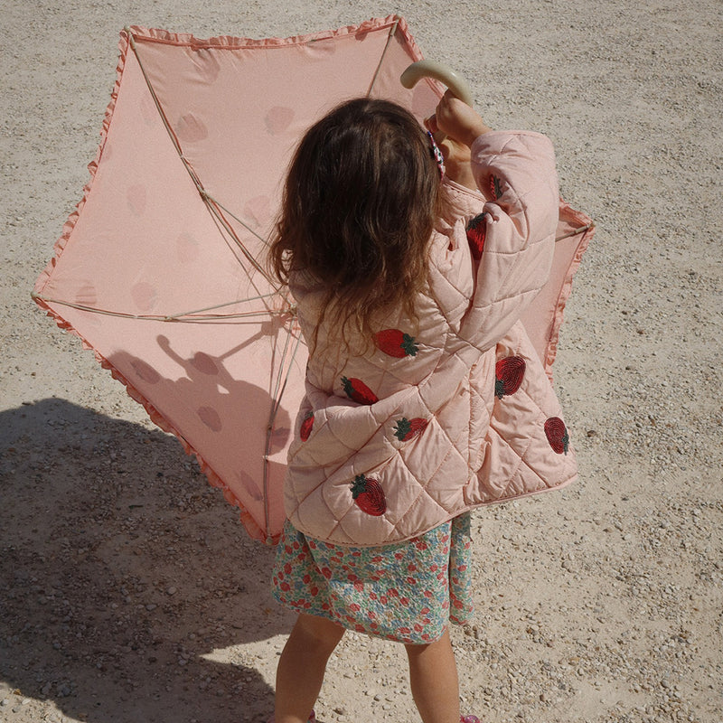 Regenschrim Frill Umbrella Strawberry Glitter