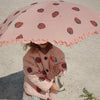 Regenschrim Frill Umbrella Strawberry Glitter