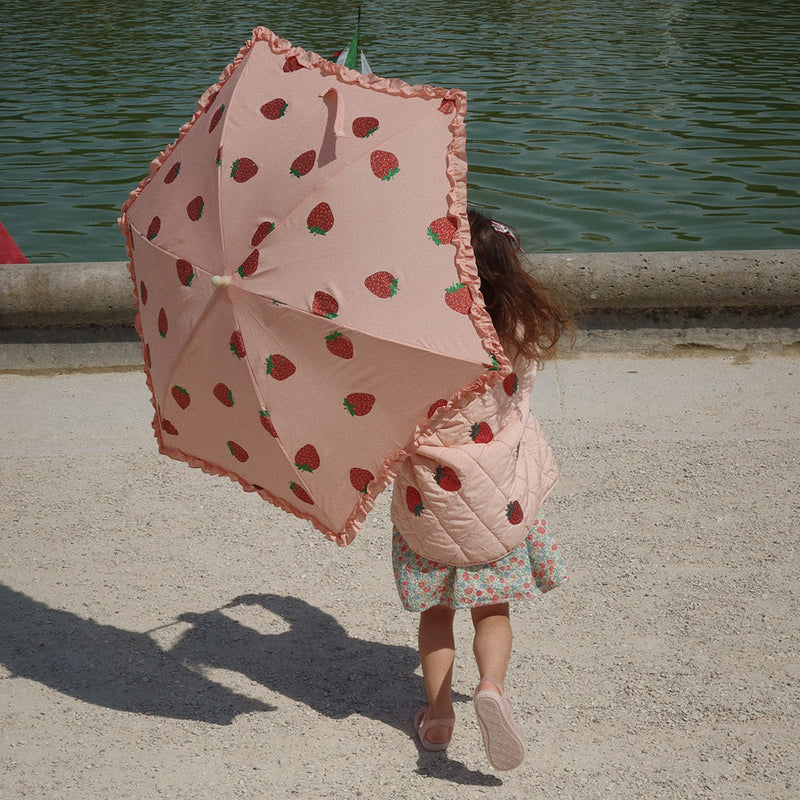 Regenschrim Frill Umbrella Strawberry Glitter