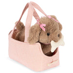 Plüschhund / Maude Puppy Pink Check