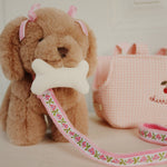 Plüschhund / Maude Puppy Pink Check