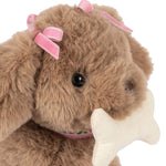 Plüschhund / Maude Puppy Pink Check