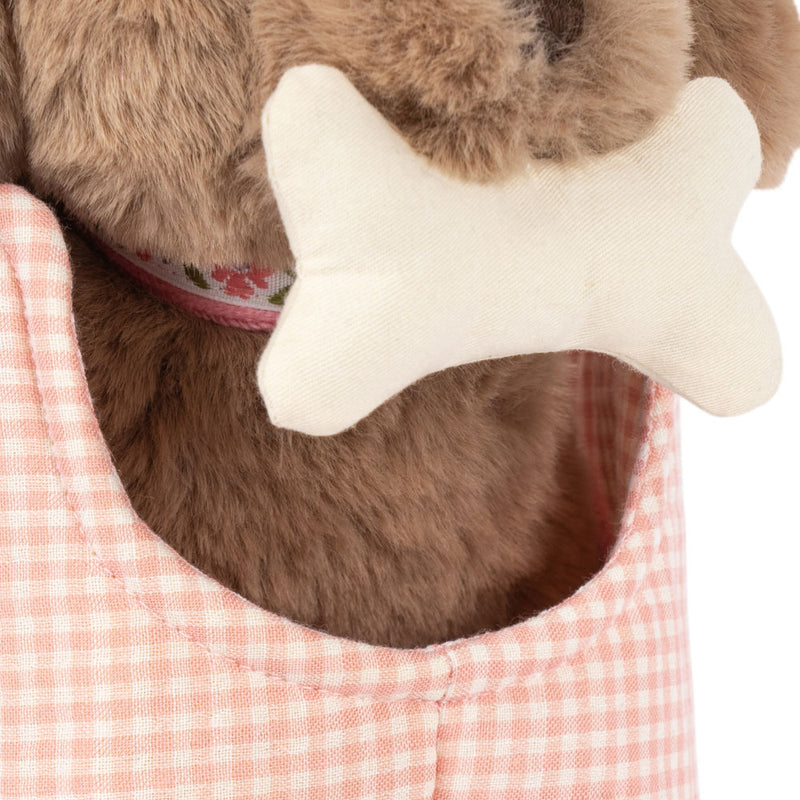 Plüschhund / Maude Puppy Pink Check