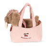 Plüschhund / Maude Puppy Pink Check
