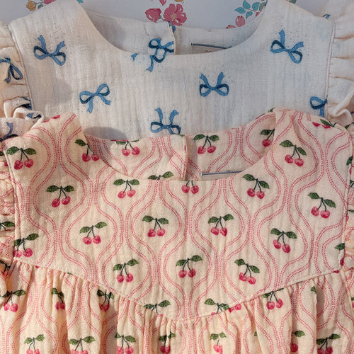Romper Coco Cherry Pink Motif