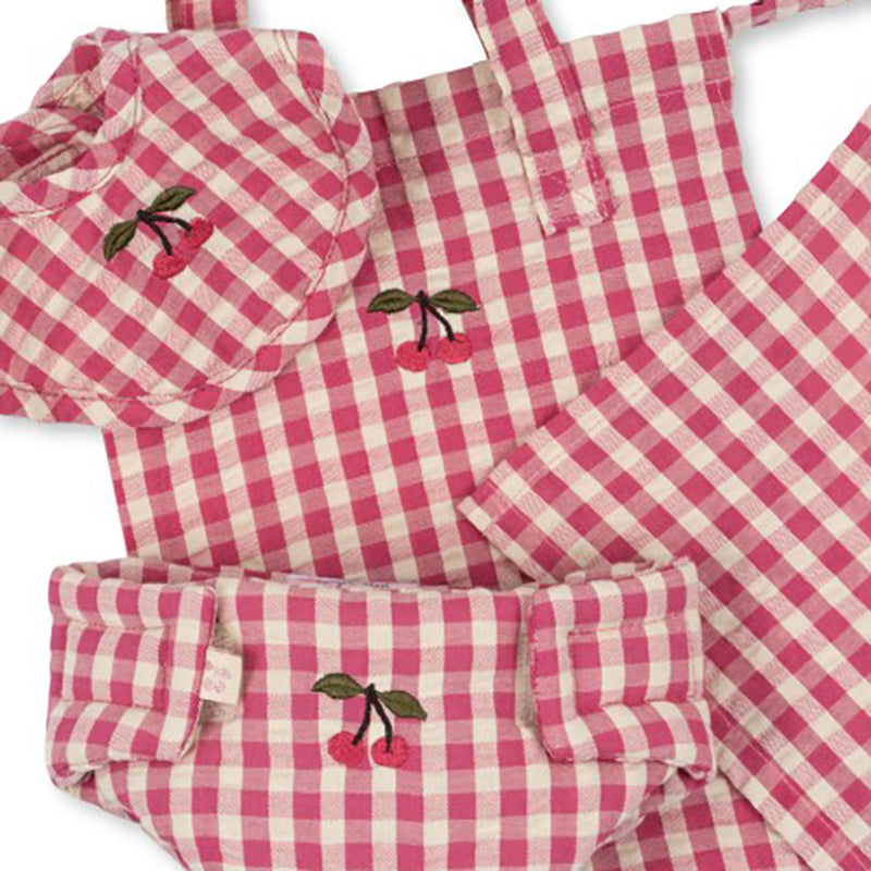 Puppenpflegeset Doll Nursery Set Bubblegum Check