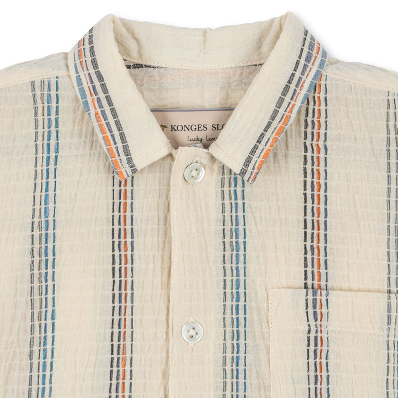 Hemd Vincent SS Shirt GOTS Antique White