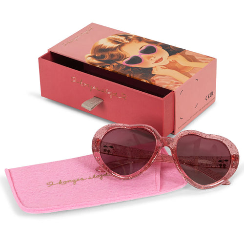 Sonnenbrille Junior Heart Cherry Glitter