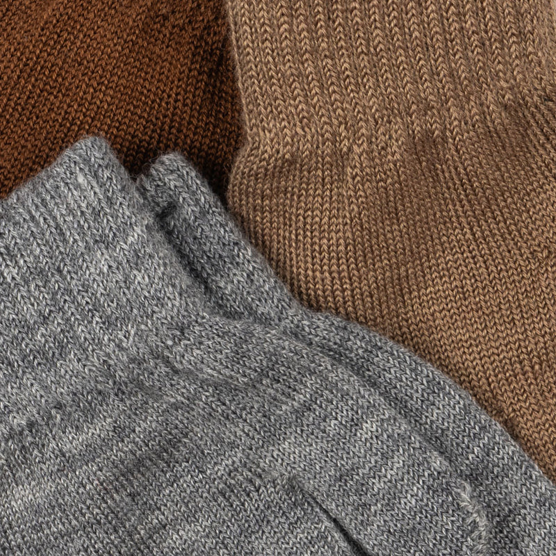 3er Pack Fingerhandschuhe Filla Grey Melange / Beige / Brown