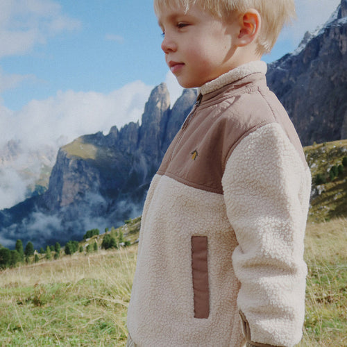 Flynn Fleece Jacke Oxford Tan