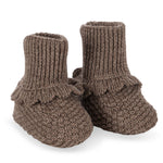 Merino Babyfinken / Fruity Booties Bunny Brown Melange