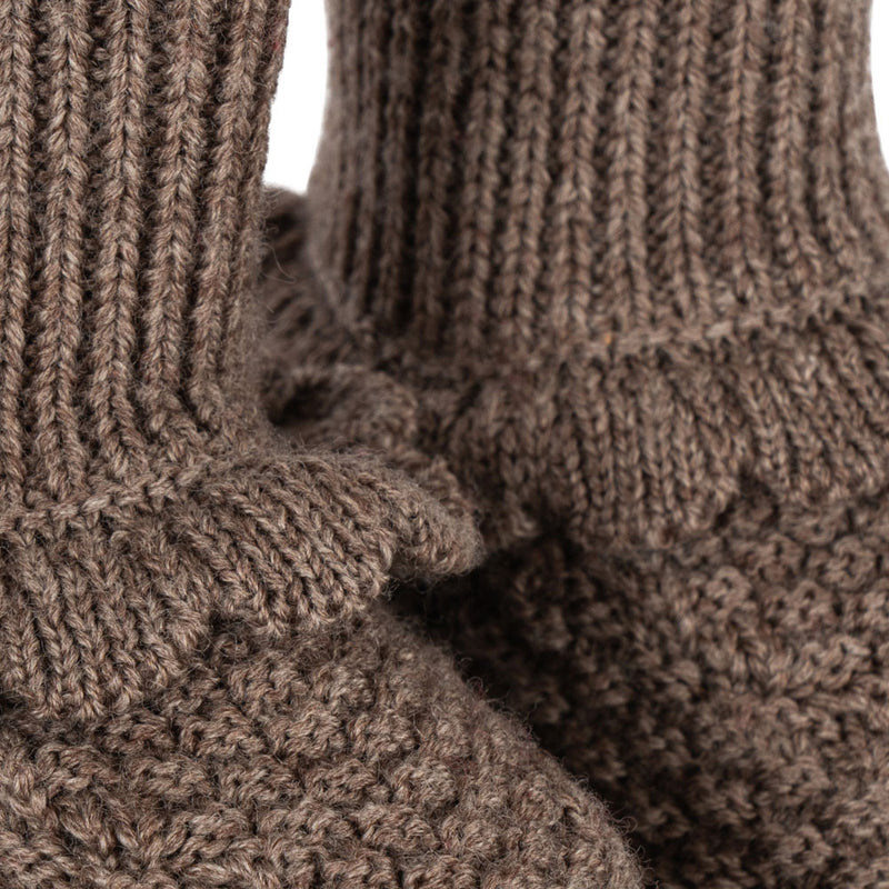 Merino Babyfinken / Fruity Booties Bunny Brown Melange