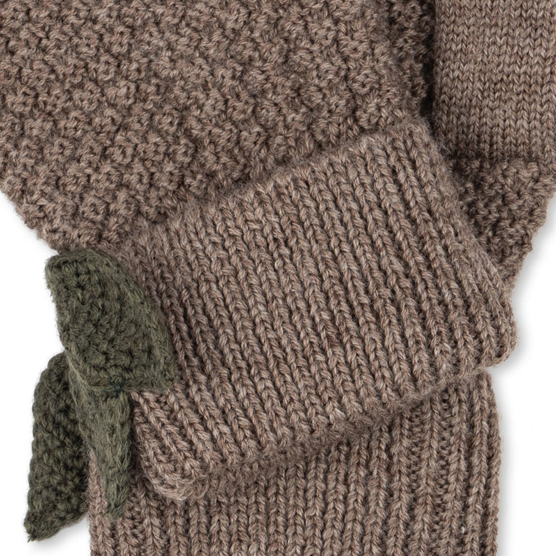 Merino Handschuhe / Fäustlinge Fruity Mittens Bunny Brown Melange