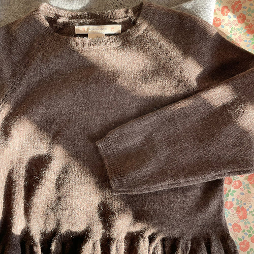 Strickpullover Cathy Knit Sweater Brown Melange