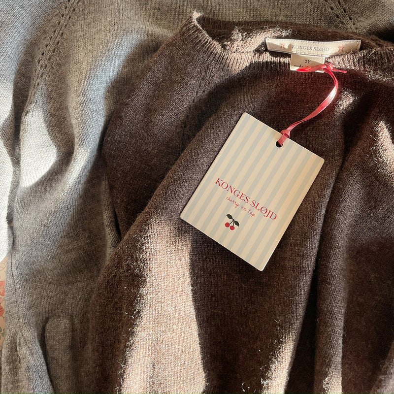Strickpullover Cathy Knit Sweater Brown Melange