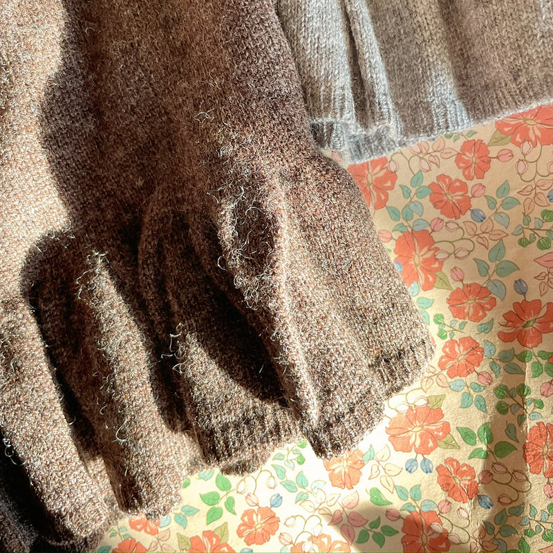 Strickpullover Cathy Knit Sweater Brown Melange