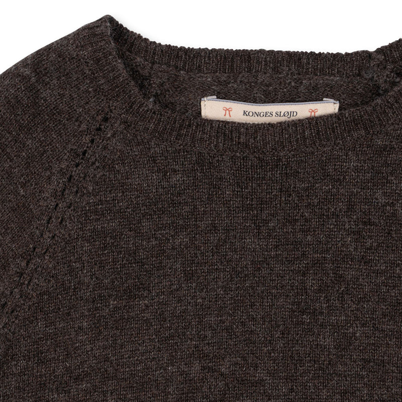Strickpullover Cathy Knit Sweater Brown Melange
