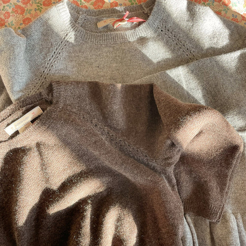 Strickpullover Cathy Knit Sweater Grey Melange