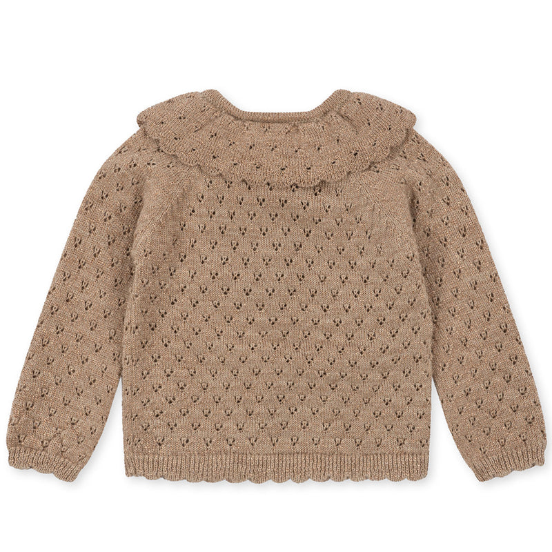 Strickjacke Creme