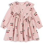 Kleid Kim Frill Dress Cherry Check