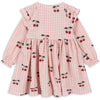 Kleid Kim Frill Dress Cherry Check