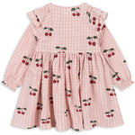 Kleid Kim Frill Dress Cherry Check