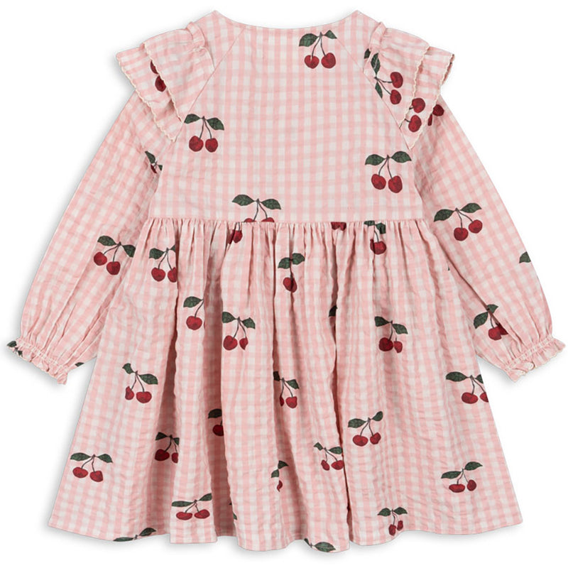 Kleid Kim Frill Dress Cherry Check