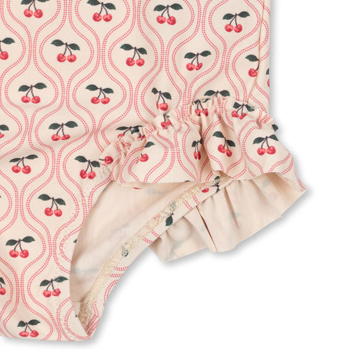 Langarm Badeanzug Merle Cherry Pink Motif