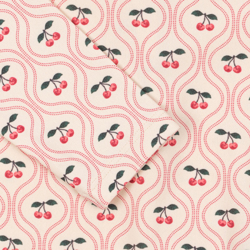 Langarm Badeanzug Merle Cherry Pink Motif