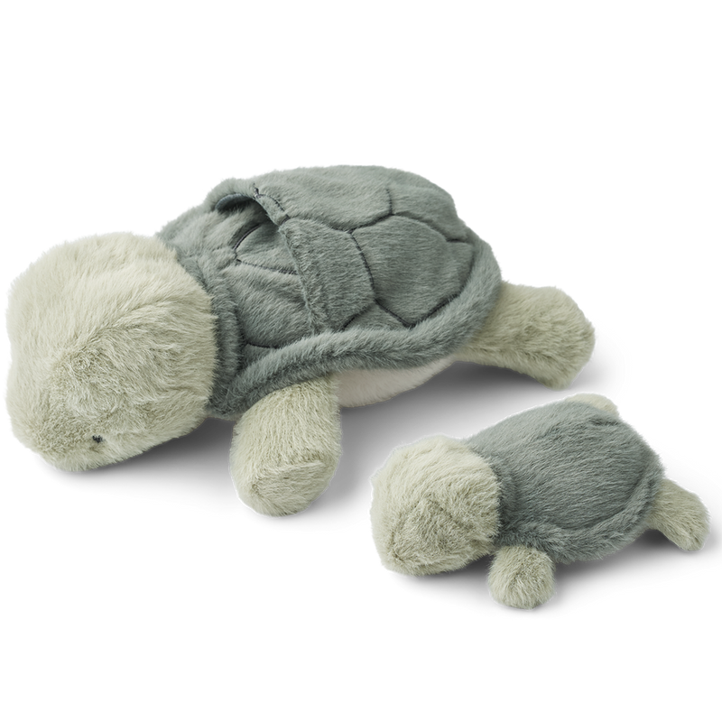 Plüsch Berto & Baby Schildkröten Teddy Faune Green