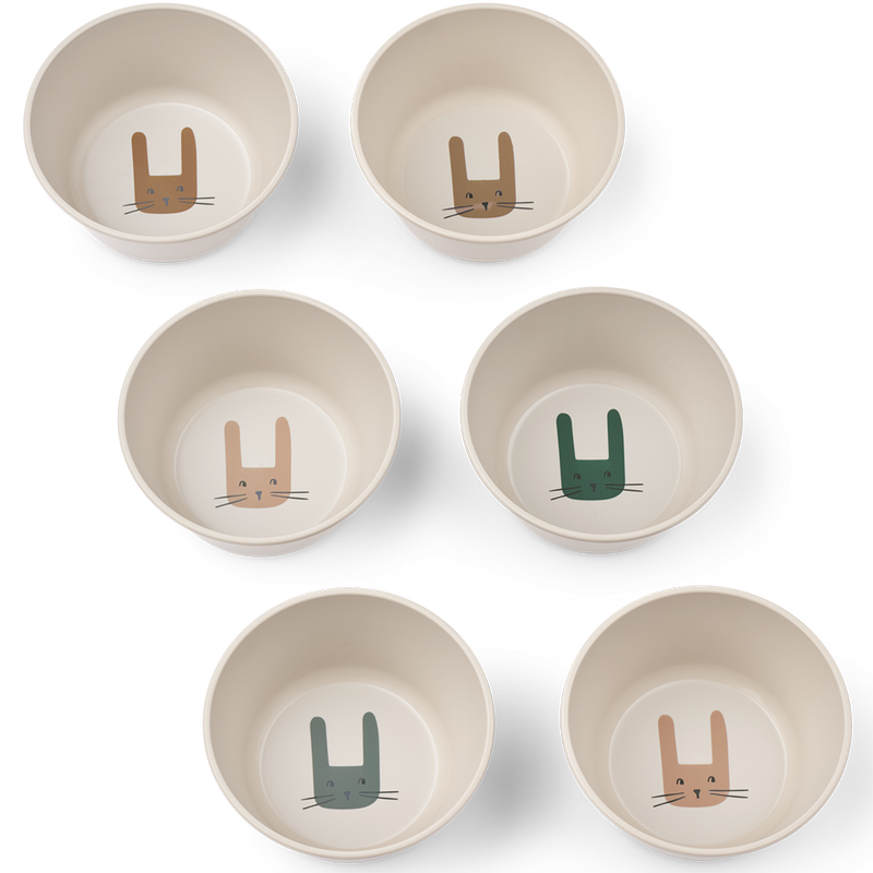 6er Pack Schüsseln Cees Bowl Bunny / Sandy
