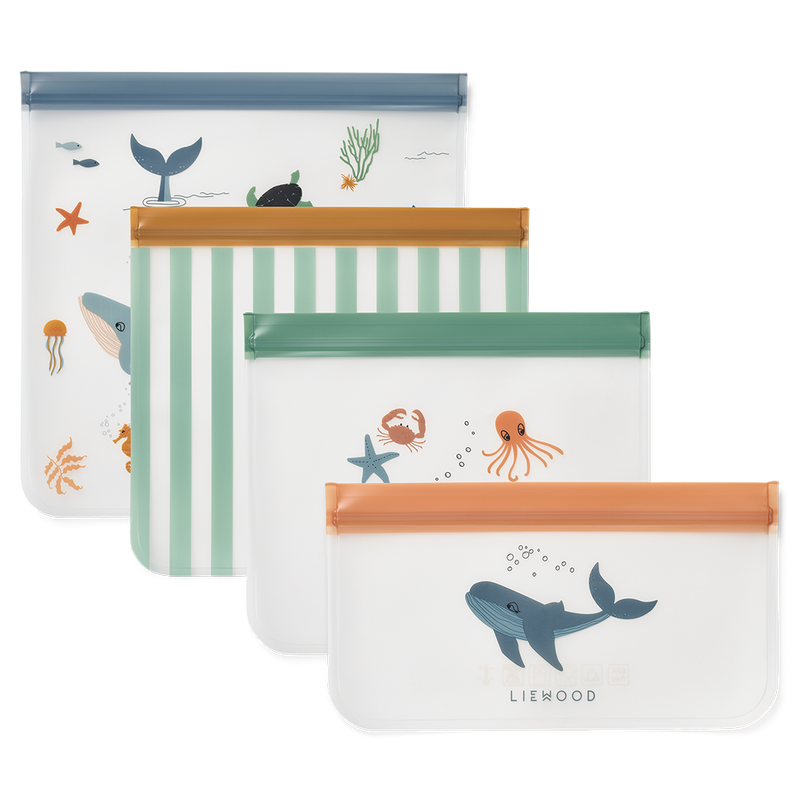 Aufbewahrungstaschen Clive Travelbag 4-Pack Sea Creature / Sandy