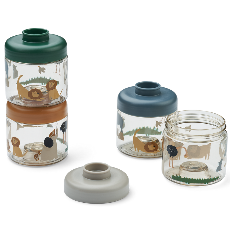 4-Pack Essensbehälter Dominique Baby Food Boxes All Together / Sandy