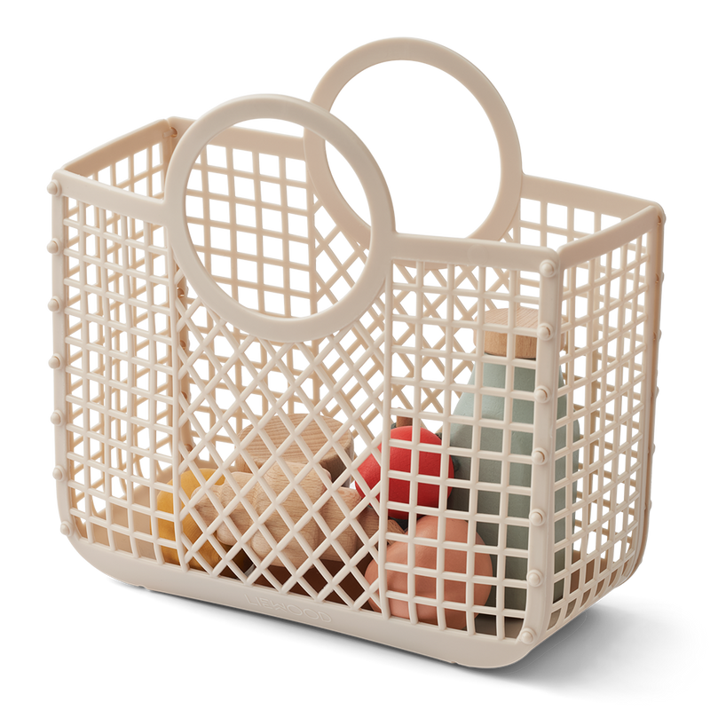 Holz Lebensmittel- und Einkaufskorb / Florin Play Food & Grocery Basket