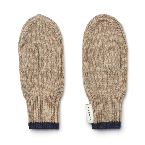 Merino Fäustlinge Millie Mittens Oat / Classic Navy