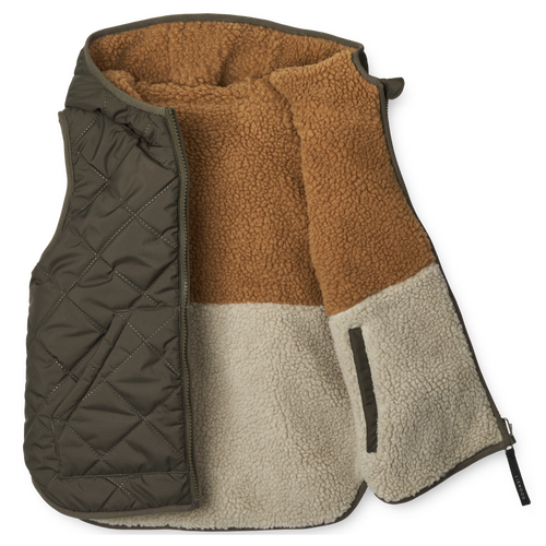 Wendeveste Diana Reversible Vest Army Brown Mix