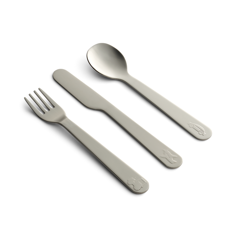 3-teiliges Besteckset Nadine Cutlery Set Animals Steel