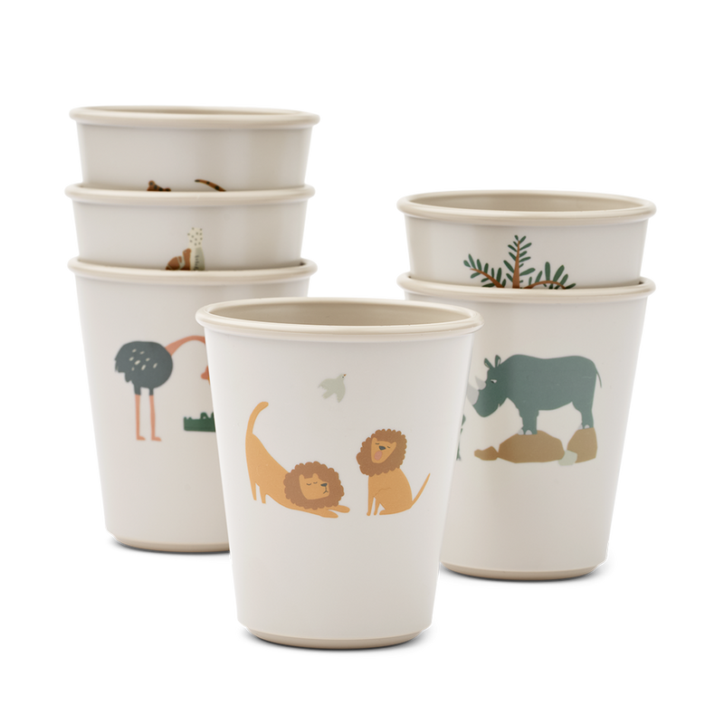 6er Pack Trinkbecher Lana Cup All Together / Sandy