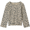 Ripp-Langarmshirt Nieve Leo Spots / Mist
