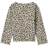Ripp-Langarmshirt Nieve Leo Spots / Mist